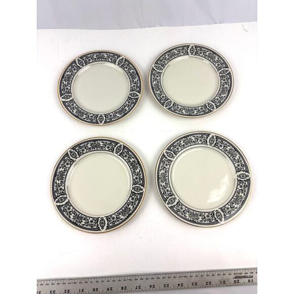 VTG Set Of 4 Momoyama Fine China Ivory Glazed Made in Japan Dessert Plates - Picture 5 of 9